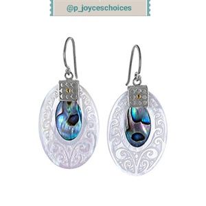 Mother of pearl and Abalone earrings
